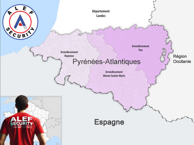 Entreprise de sécurité Pyrénées-Atlantiques (64)